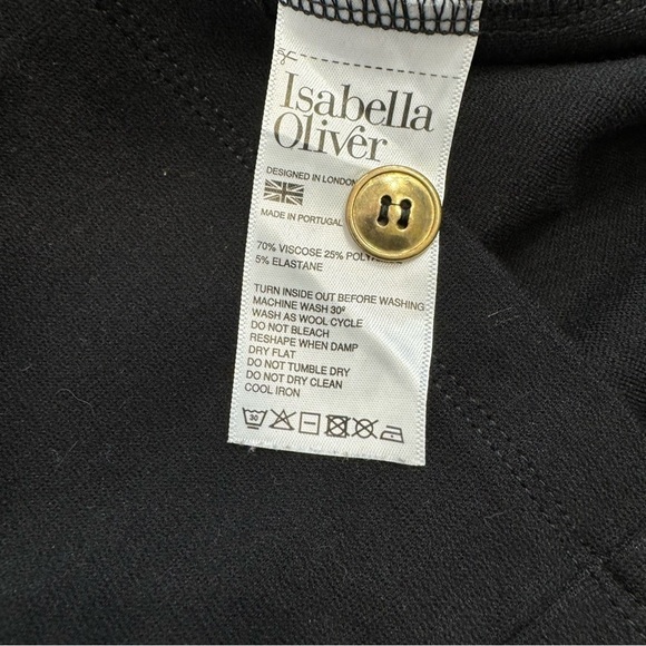 Isabella Oliver Black Workwear Classic Minimalist Pull Over Dress Size 10 - Picture 10 of 11
